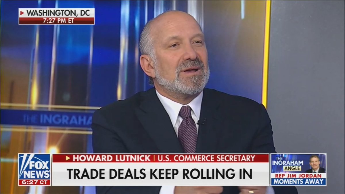Fox host: I heard some grumbling from the big car companies about tariffs Lutnick: They're just not as happy as they were when it was 25% Fox host: I love tariffs Lutnick: I love tariffs