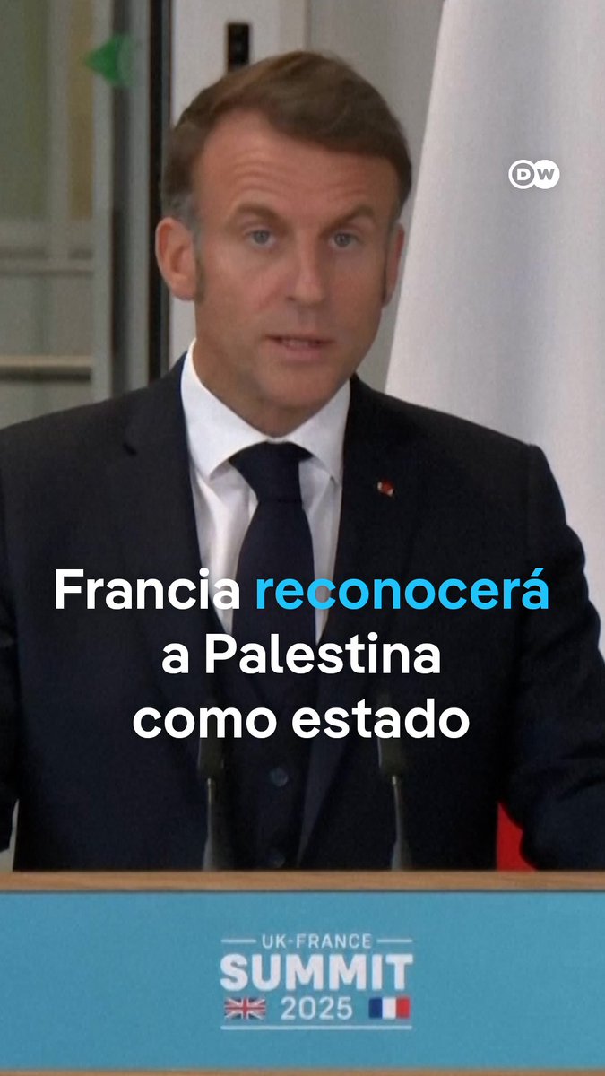 #Macron anuncia que reconocerá a #Palestina como Estado en septiembre #Francia se convertiría en el primero de los países más influyentes de Occidente en hacerlo. Incluyendo a Francia, al menos 142 de los 193 países miembros de la ONU reconocen a Palestina como Estado. /es