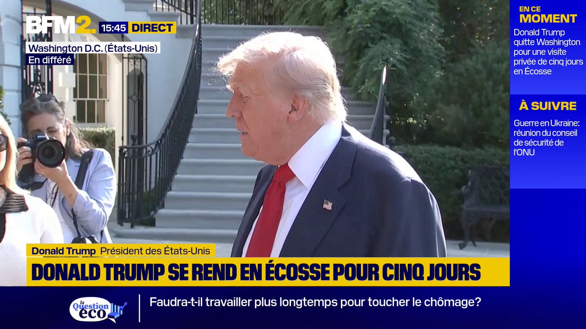 💬 "Ce qu'il a dit n'a pas d'importance, ça ne va rien changer" Reconnaissance de la Palestine par la France: Donald Trump affirme que "la déclaration" d'Emmanuel Macron n'a "aucun poids" #BFM2