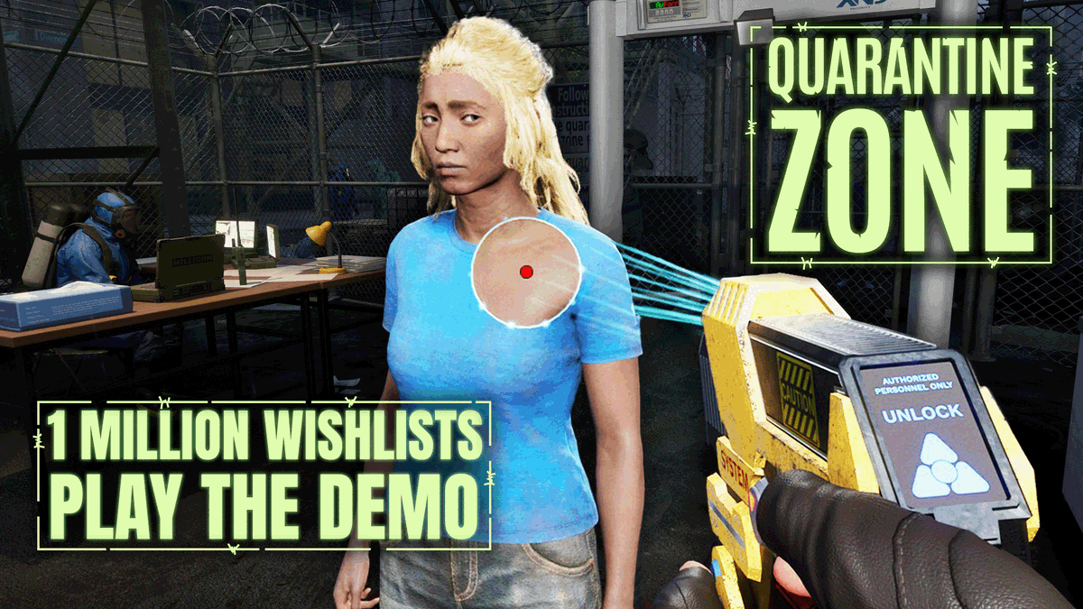 Quarantine Zone absolutely infected the team at Devolver and we're thrilled to announce our partnership Brigada Games! ☣️ Join the over one million 'zombie apocalypse checkpoint enthusiasts' that have played the demo and wishlisted on Steam! 🧟