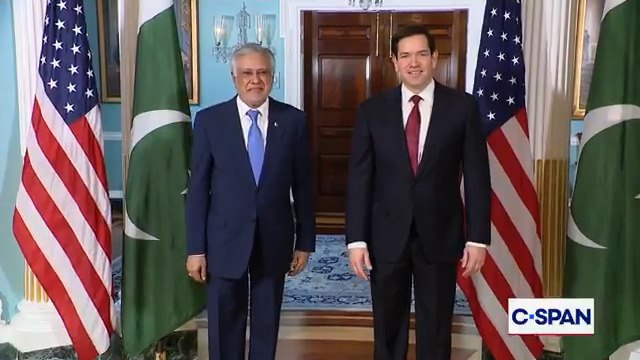 .Secretary Marco Rubio meets with Pakistani Deputy Prime Minister Mohammad Ishaq Dar