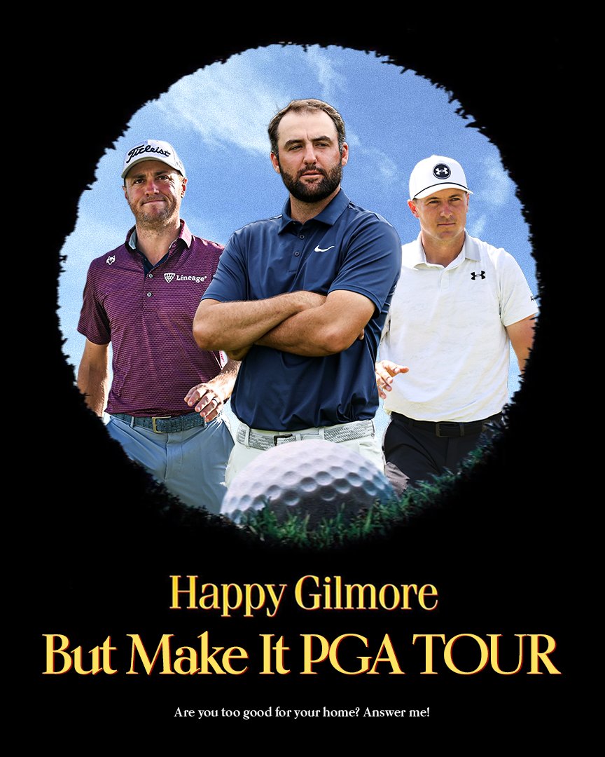They're baaaaaaaaack!!! Happy Gilmore but make it PGA TOUR ... coming to a screen near you 🎬
