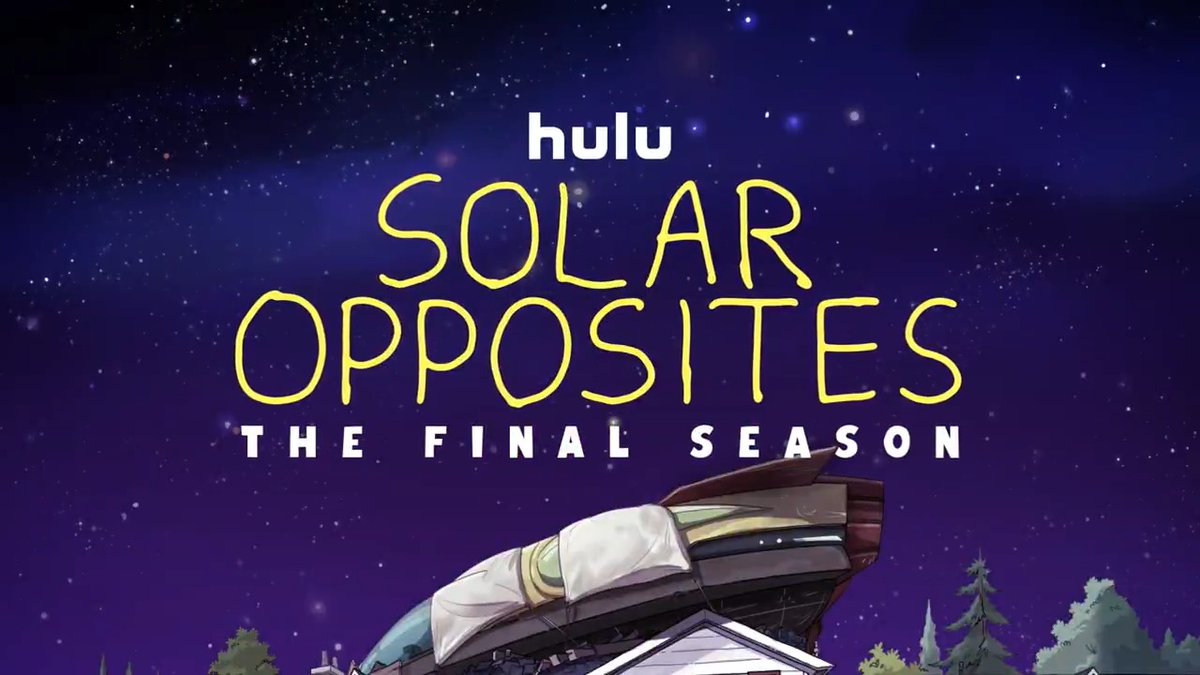 It's the end of the world as we know it. The final season of #SolarOpposites is coming Oct 13 on Hulu and #HuluOnDisneyPlus.