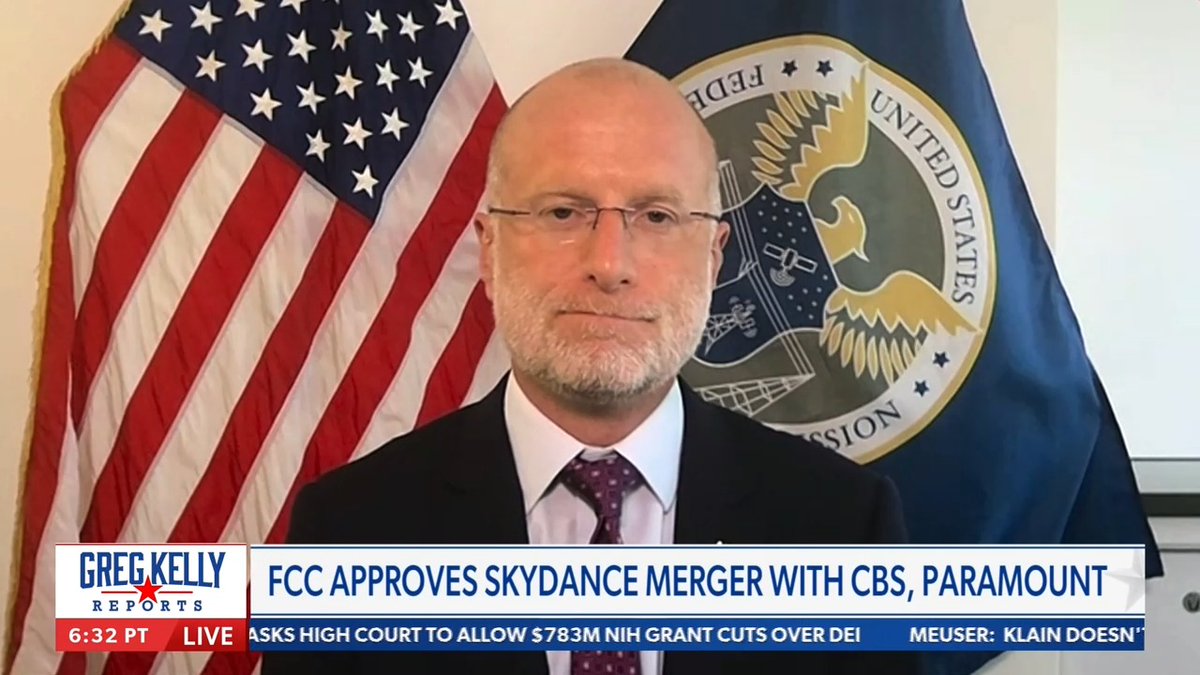Trump's FCC Chair says he will put a "bias monitor" in place who will "report directly" to Trump as part of the deal for Sky Dance to acquire CBS