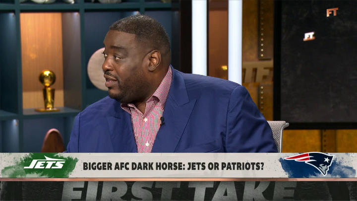 "They have talent, they have elite talent at a lot of really important positions and I think Aaron Glenn to me will be the difference-maker, if the Jets are going to be a playoff team." Damien Woody feels the Jets will be a bigger dark horse in the AFC than the Patriots 👀