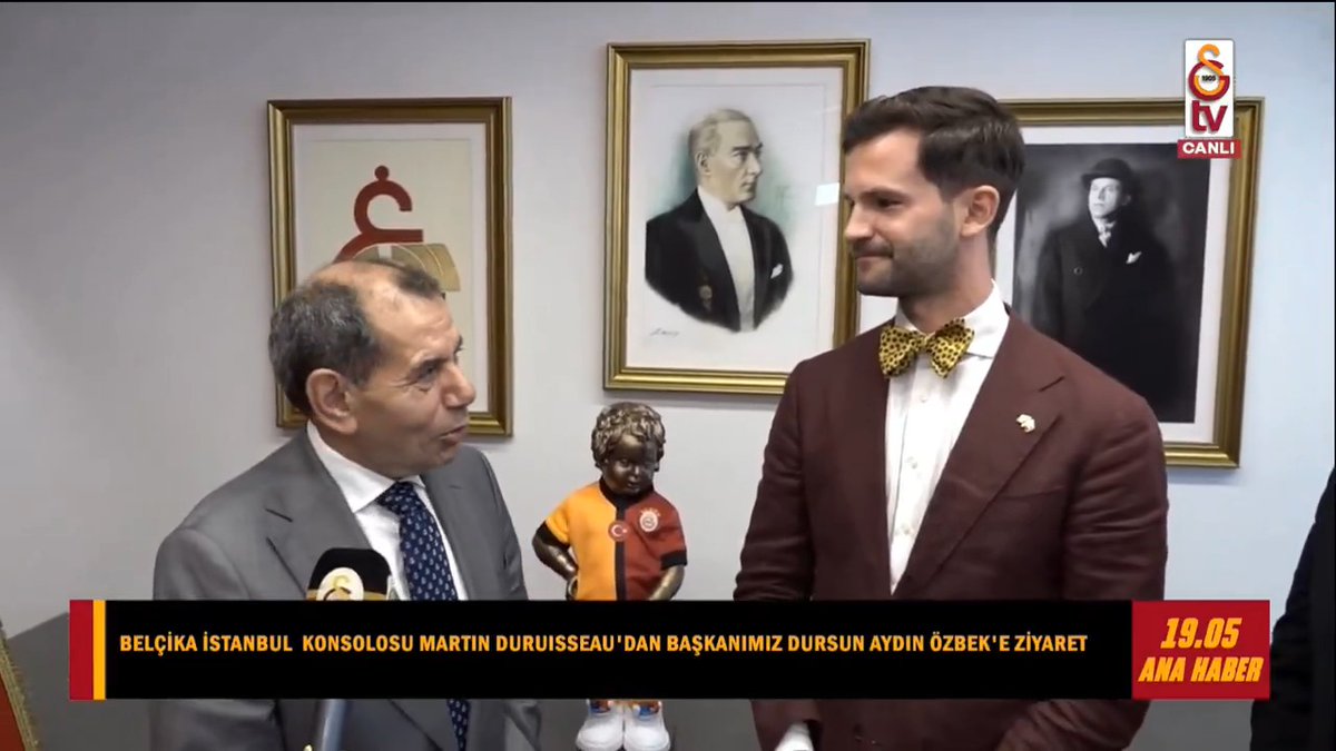 Başkan Dursun Özbek, Belçika İstanbul Konsolosu'nu konuk etti.