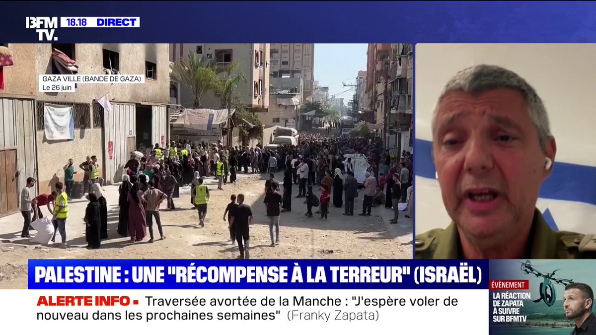 "Il n'y a pas de famine à Gaza", estime Olivier Rafowicz, porte-parole de l'armée israélienne