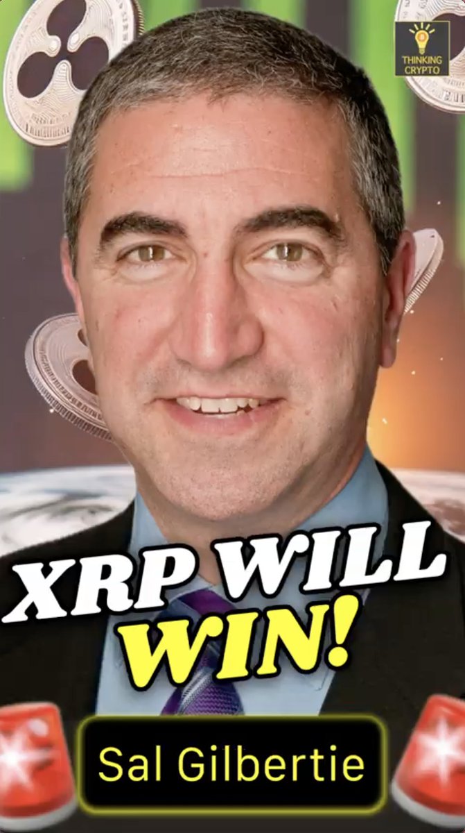 🚨 XRP & RIPPLE WILL WIN THE GAME! Sal Gilbertie, CEO of Teucrium Trading, shares why he believes both XRP and Ripple are poised to be major winners in the crypto space. Watch the full interview #xrp #ripple #crypto #thinkingcrypto $xxrp Sal Gilbertie Thinking Crypto Podcast