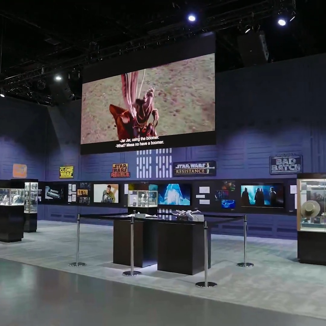 Check out all the adventure and excitement of the Lucasfilm Pavilion at San Diego Comic-Con, where we’re celebrating the 20th anniversary of Lucasfilm Animation. Watch all these Star Wars shows and more streaming on Disney+.