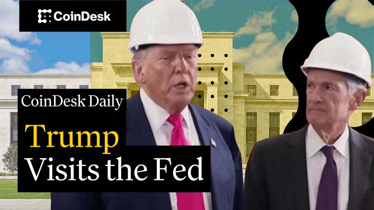 🗞️ CryptoPunks lead NFT resurgence; market cap up 66% in 30 days. 🗞️ Trump confronts Powell on rates and renovations 🗞️ Elon Musk's xAI partners with prediction market Kalshi, integrating Grok's real-time analysis. Jenn Sanasie hosts "CoinDesk Daily."👇 Thank you to Midnight 👋 for being a sponsor of the CoinDesk media network.