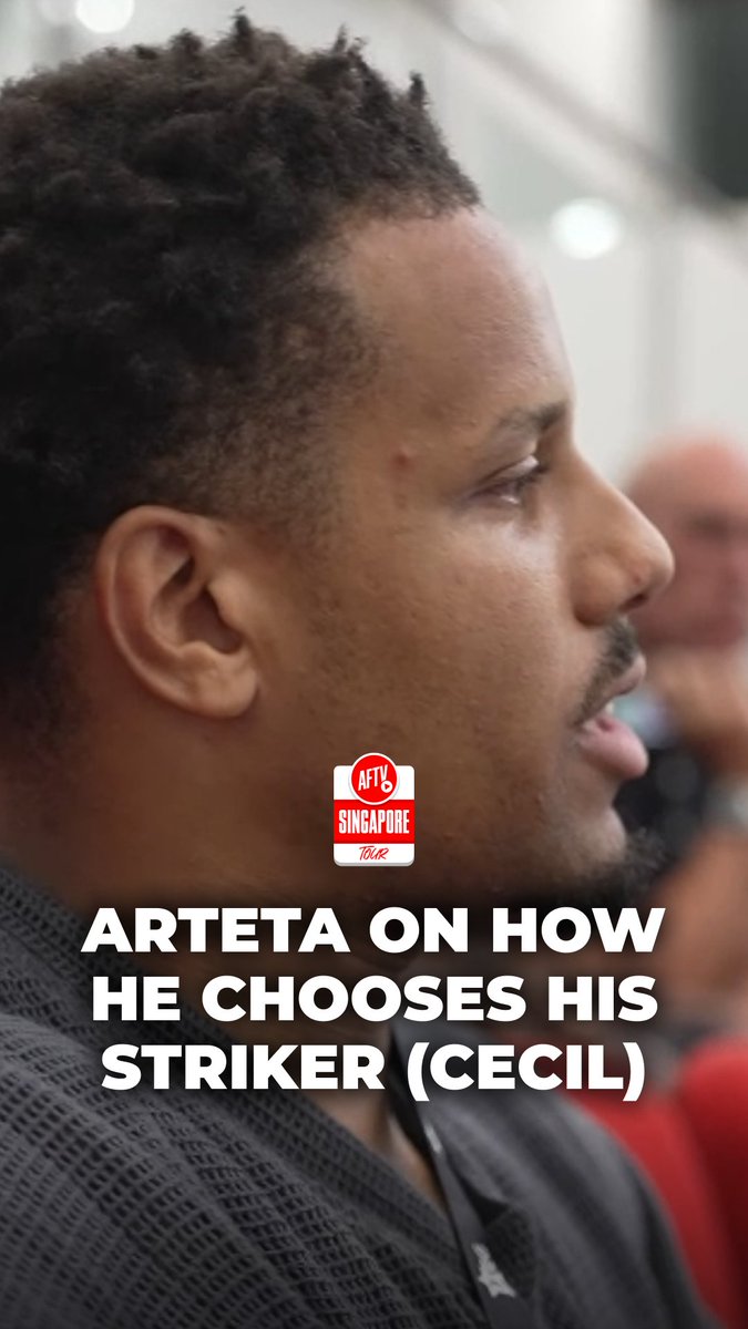 🔴 Arteta reveals to Cecil how he picks his No.9 ⚽ #AFTVSingapore