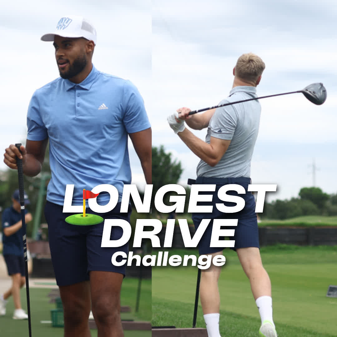Inspired by #HappyGilmore2 Saints see who has the longest drive ⛳️