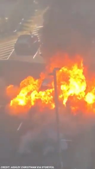 FIREBALL: A car fire ended in a dramatic explosion at a parking lot in Arlington, Va. on Thursday. The video, captured from above, shows the car and two nearby cars destroyed by the blast. Luckily, no one was seriously injured, according to local reports.