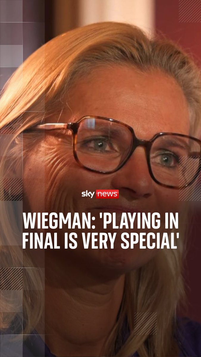 In an interview with Sky News, Sarina Wiegman spoke about the 'incredible support' of fans throughout the tournament in Switzerland, adding that she hopes for an 'incredible performance' from the Lionesses in the final.