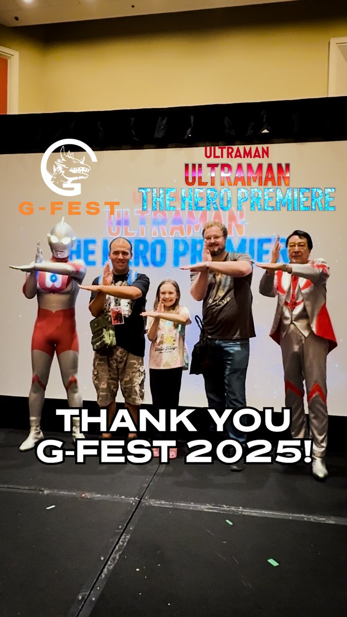 🎉THANK YOU FOR SEEING US AT G-FEST 🫂 The Ultra heroes and the kaiju had an amazing time meeting all of you! Thank you very much for your continued support of Ultraman! 💪 #Ultraman #TheHeroPremiere