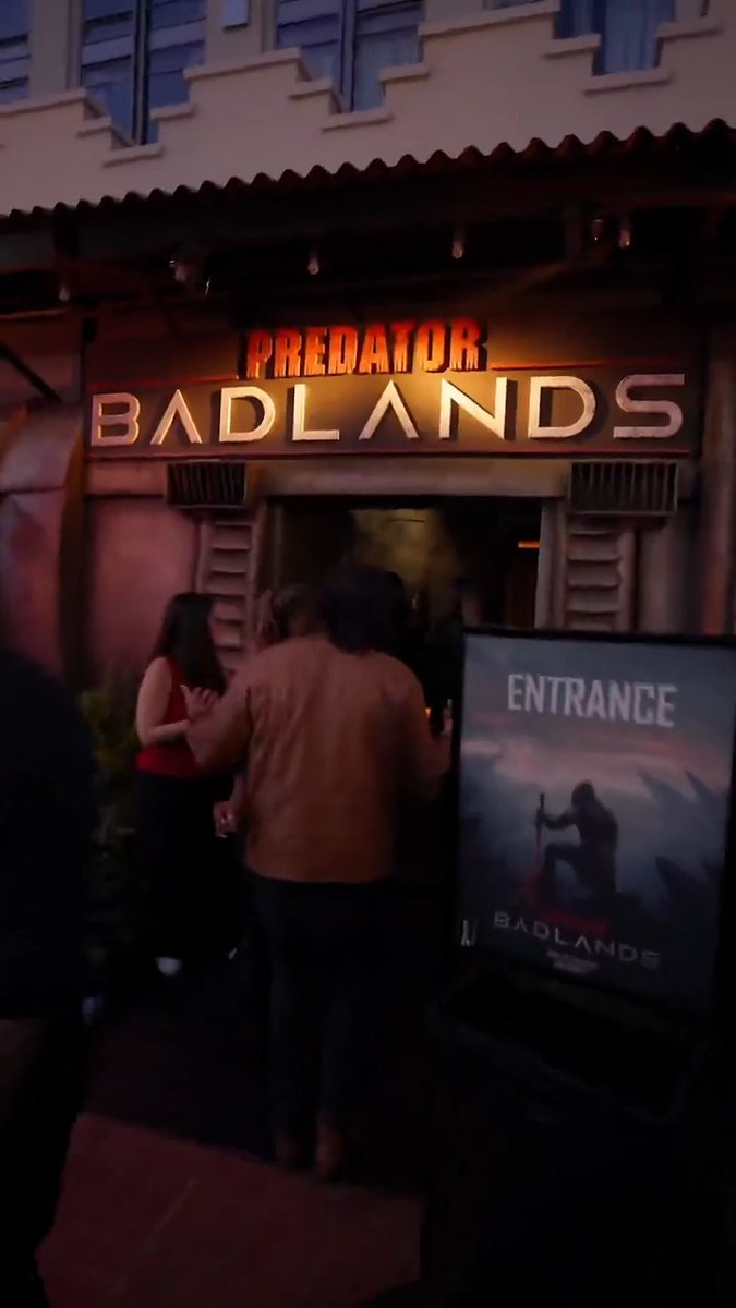 Venture into the Badlands. Experience the Predator: Badlands immersive experience today-Sunday at San Diego Comic-Con at The Hard Rock Hotel.