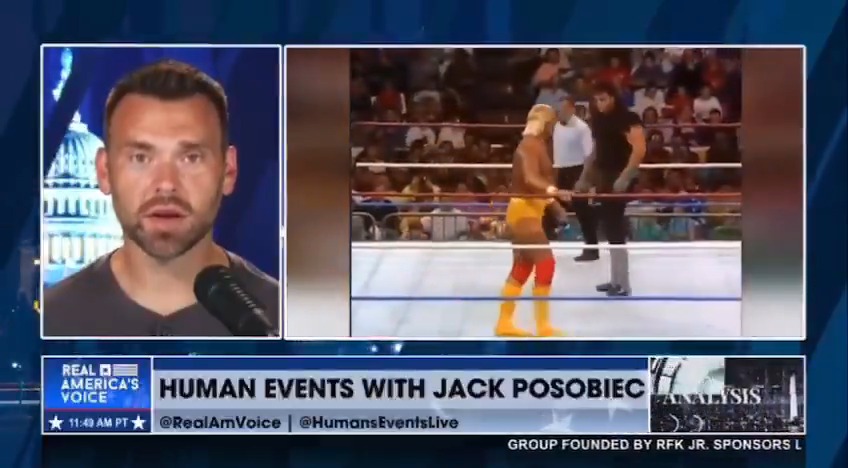 .Kev Posobiec to Jack Poso 🇺🇸 on the passing of Hulk Hogan: "Hogan was my American father."
