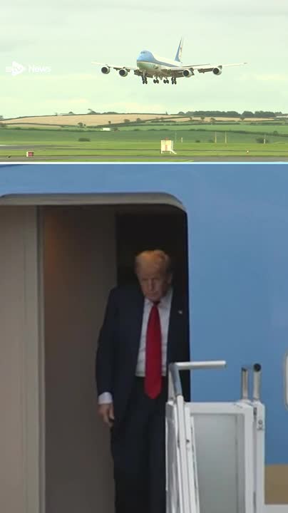 Donald Trump arrives in Scotland ahead of meeting with Swinney