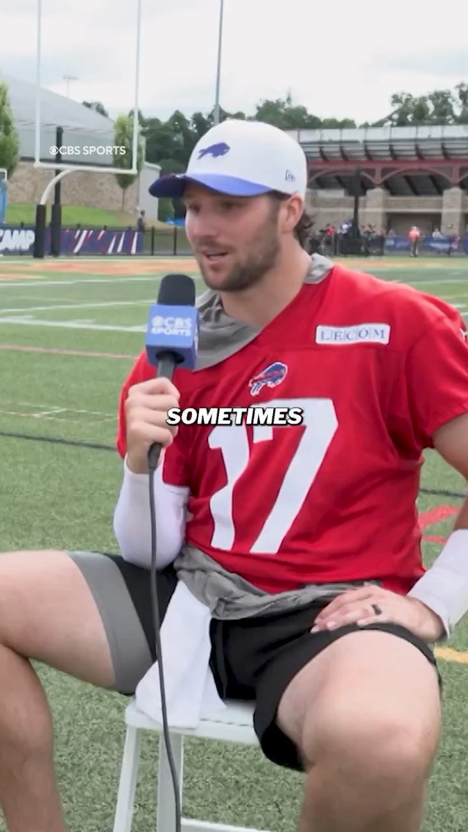 "Scottie Scheffler had that really good interview right before The Open. It spoke a lot to me. I really appreciate him sharing those words." Josh Allen opened up about gaining perspective of "what really matters in your life"