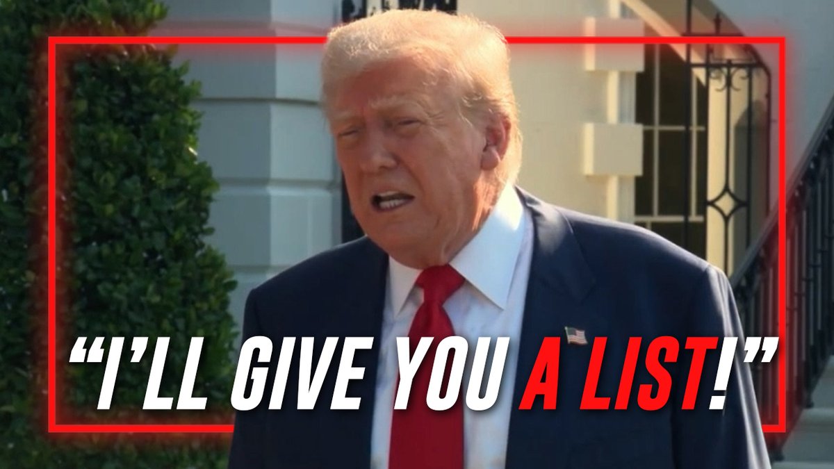 FULL VIDEO: Watch President Trump's Morning Press Conference Where He Says He Has A List And Is Going To Release It! “You Should Focus On Clinton. You Should Focus On The Former President Of Harvard. You Should Focus On Some Of The Hedge Fund Guys... I Will Give You A List. These Guys Lived With Jeffrey Epstein. I Sure As Hell Didn't!"