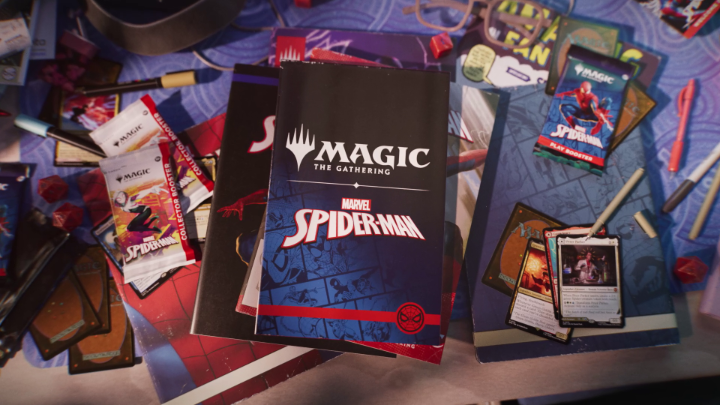 We've just wrapped the #MTGxSpiderMan panel live from #SDCC! Here are just a few of the cards awaiting you in this high-flying, web-slinging, baddie-busting Magic set!