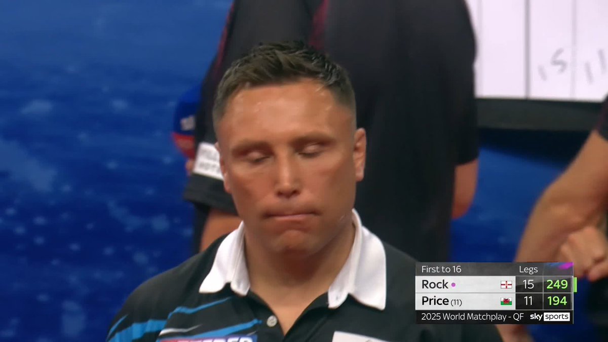 164 TO WIN IT!!!! 🔥 RIDICULOUS FROM JOSH ROCK... 👏 A perfect finish to an incredible performance as he reaches the Betfred World Matchplay Semi-Finals in Blackpool, beating Gerwyn Price 16-11. 📺 #MatchplayDarts | QF