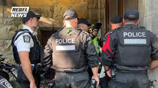 BREAKING: Nearly a dozen Montreal police officers have entered the church that offered to host Christian rocker Sean Feucht after his original venue was cancelled tonight. This comes after the socialist mayor declared that his “show will not be tolerated,” while threatening the place of worship with fines. A heavy law enforcement presence is building around the church.