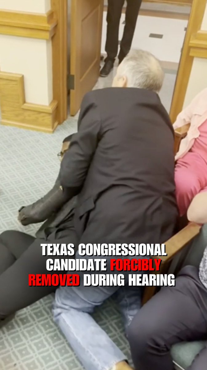 Democratic congressional candidate Isaiah Martin was forcibly removed from a Texas House Redistricting Committee hearing after he refused to stop speaking when his time was up.