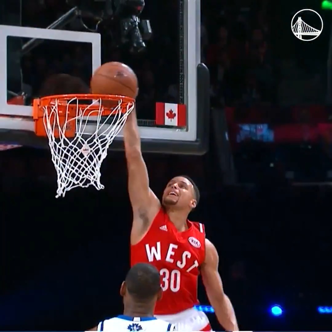 You know 30 from range, now meet him at the rim 😮💨 #NBADunkWeek