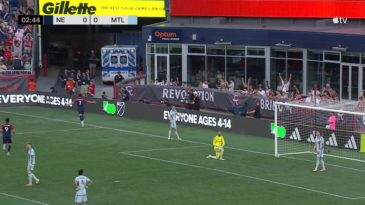Gil ➡️ Chancalay ⚡ What a start for New England Revolution! 📺 #MLSSeasonPass: