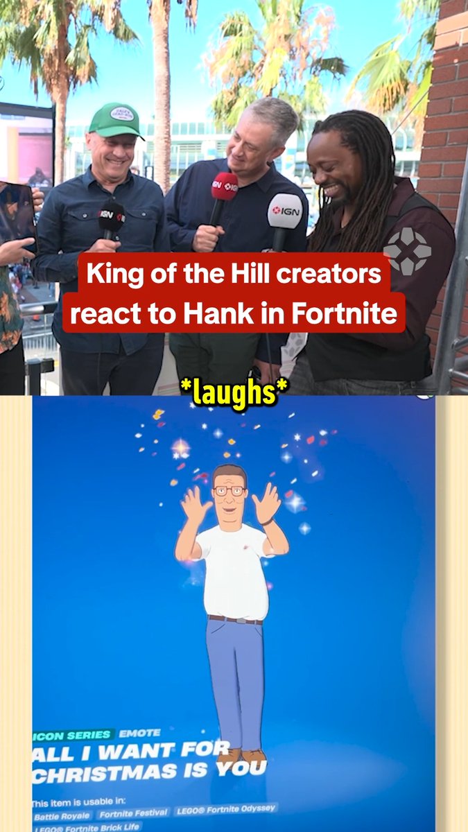 Hank Hill voice actor Mike Judge reacts to Hank dancing in Fortnite: "I'm gonna call my lawyer" #SDCC