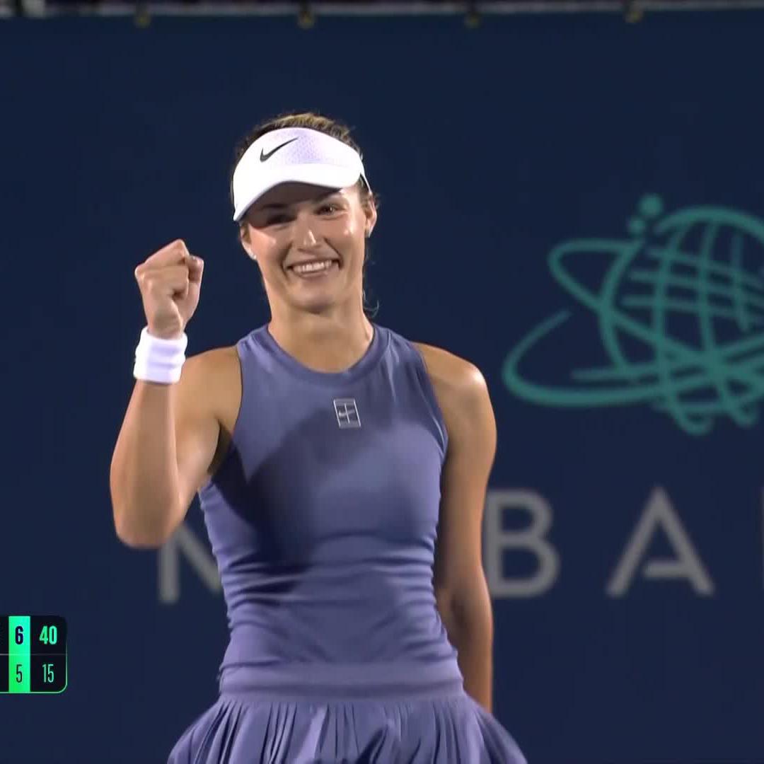 Kalinskaya 🫶 DC Anna Kalinskaya defeats No.4 seed Tauson 6-3, 7-5 to reach her second semifinal in the US capital. #MubadalaCitiDCOpen
