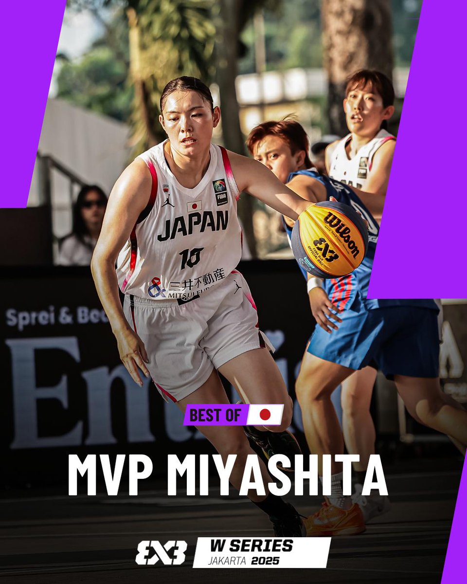 KIHO MIYASHITA ⭐🇯🇵 The MVP of the #3x3WSJakarta led Japan to their first 3x3 Women's Series win since 2019 🔥 #3x3WS 日本バスケットボール協会(JBA)