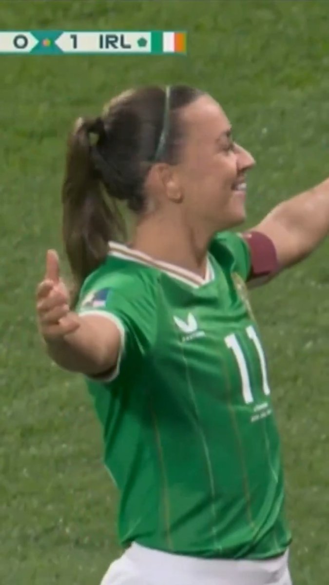 On This Day in 2023, Katie McCabe scored Ireland's first ever World Cup goal directly from a corner 🎯🇮🇪