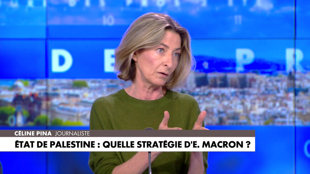 Céline Pina sur les propos d'Emmanuel Macron concernant la création d'un Etat de Palestine : «Sa décision aboutit à donner les clés du pouvoir au Hamas», dans #HDProsWE