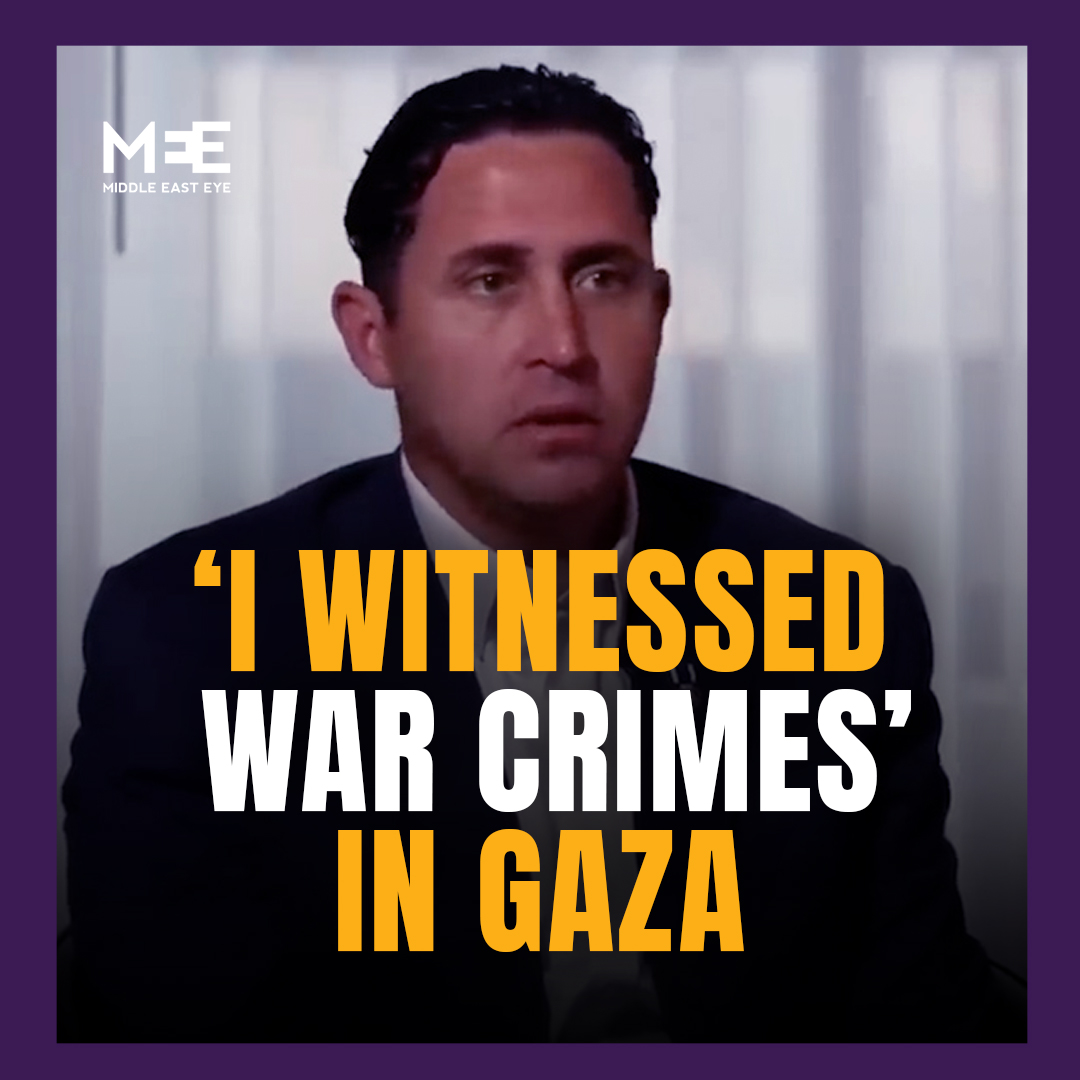 “I witnessed war crimes.” Anthony Aguilar, a former US Green Beret, told the BBC that he witnessed Israeli forces firing artillery shells and mortar rounds into crowds of unarmed, starving Palestinian civilians at aid distribution sites in Gaza