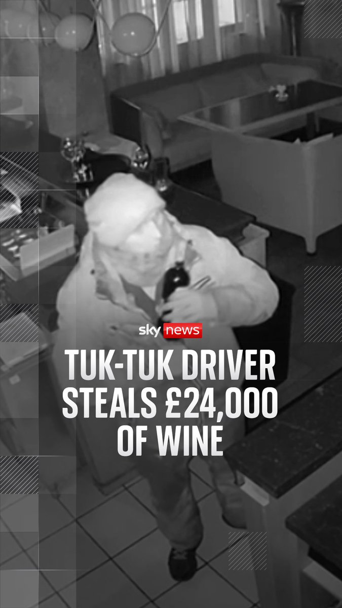 Tuk-tuk driver Iuliu Kubola has pleaded guilty to three counts of burglary after he stole 73 bottles of wine worth ยฃ24,000 from a restaurant in London.