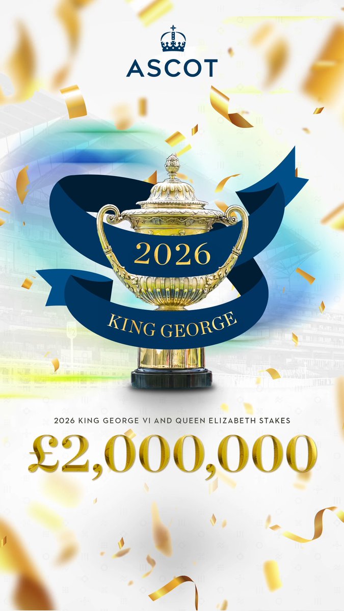 75 years of unrivalled history. Now for the next chapter. Introducing the nation’s first £2 million horse race. The King George VI and Queen Elizabeth Stakes will become the richest race ever run in Britain in 2026. Find out more here: #Ascot