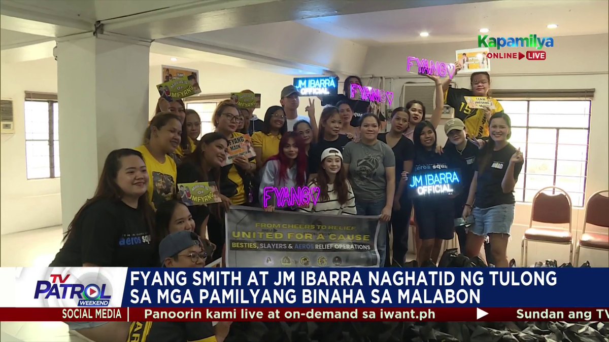 Nag-abot ng tulong ang "PBB Gen 11" housemates at "Ghosting" stars na sina Fyang Smith at JM Ibarra sa mga nasalanta ng habagat at mga nagdaang bagyo sa Malabon.
