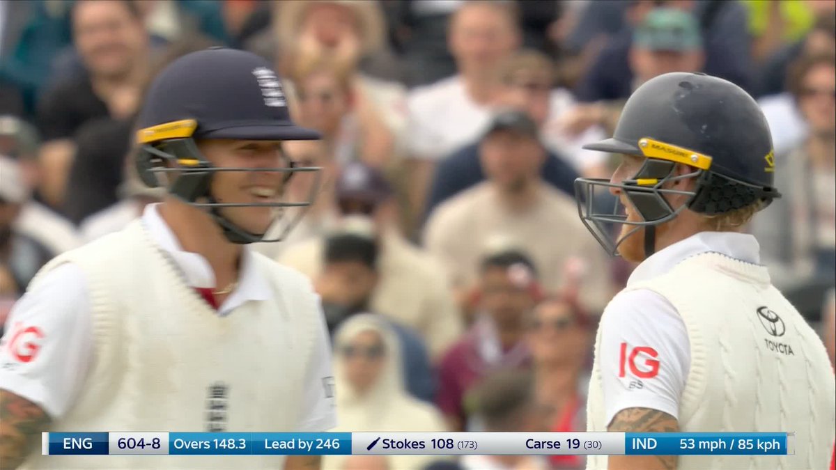 Ben Stokes is on the charge as England's lead goes past 250 🏴󠁧󠁢󠁥󠁮󠁧󠁿🔥