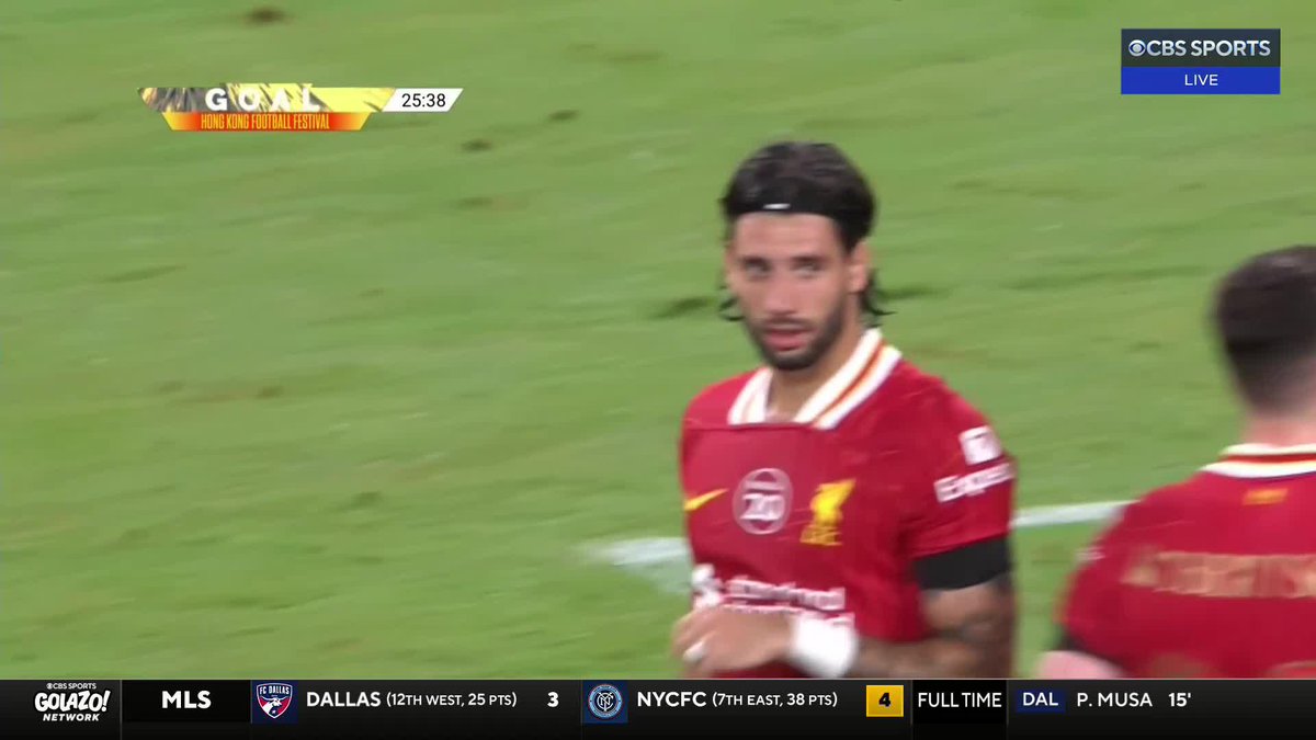 We see you, Dominik Szoboszlai 🫢 (via CBS Sports Golazo ⚽️)