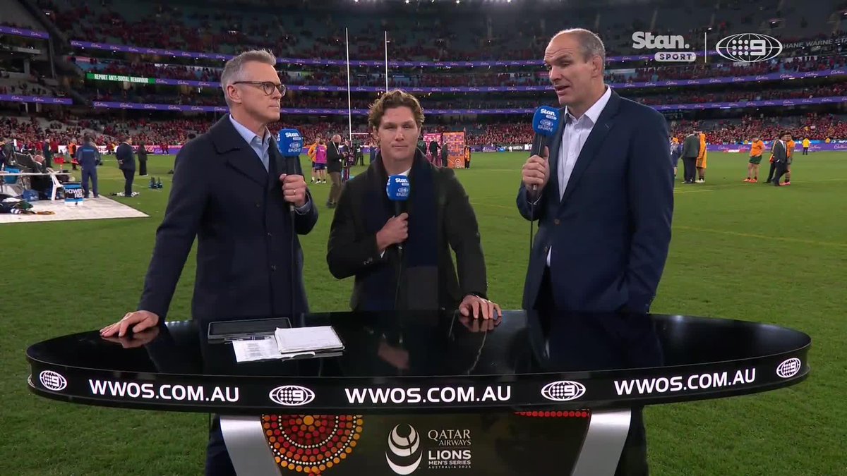 Former Lions skipper Martin Johnson has defended the controversial call that decided the second Wallabies-Lions Test.