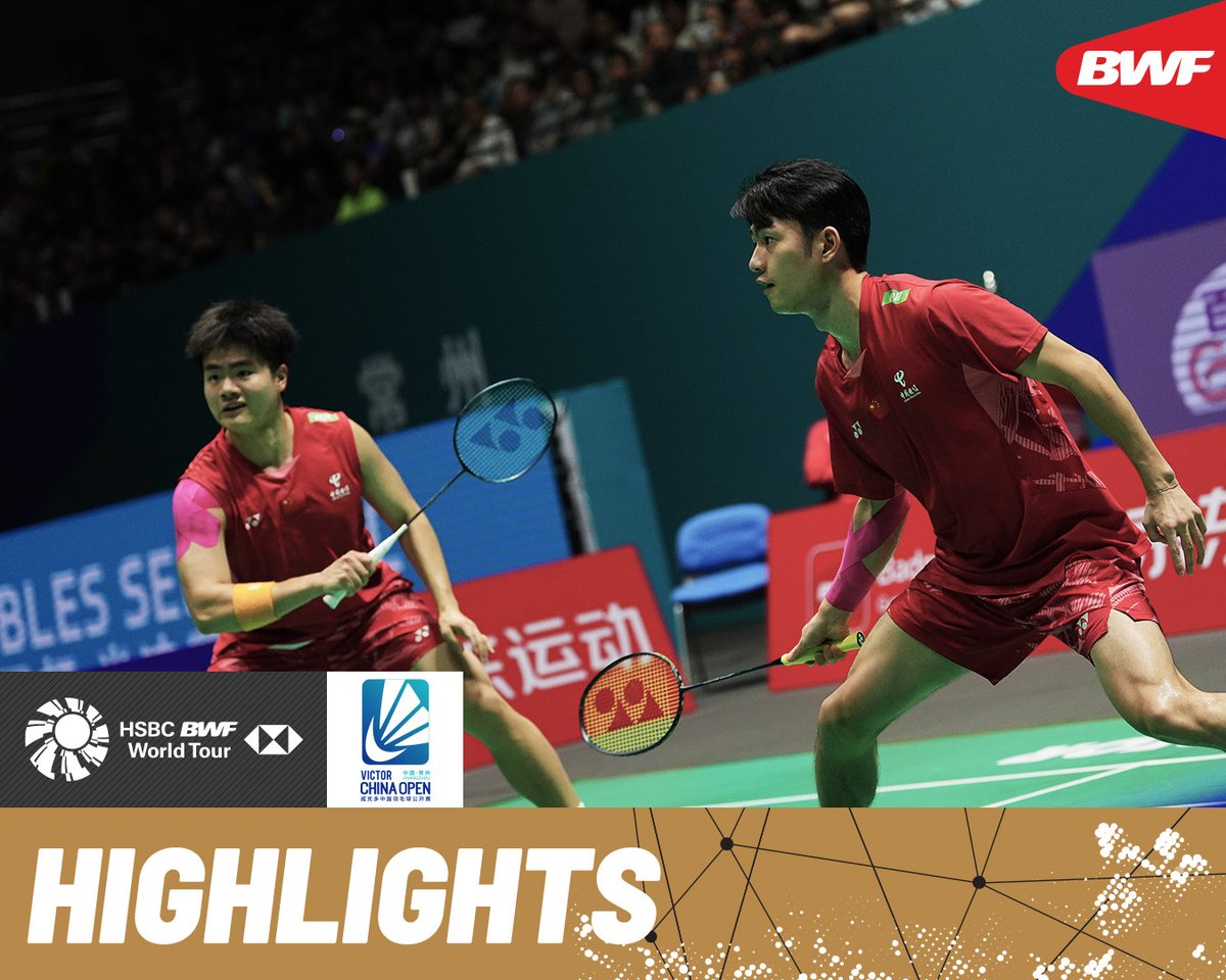 Men’s Doubles first semifinal sees Liang/Wang 🇨🇳 compete against Alfian/Fikri 🇮🇩. #BWFWorldTour #ChinaOpen2025