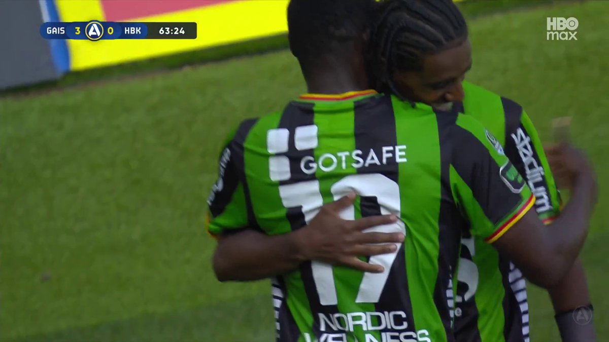 Ibrahim Diabate med 3-0 för GAIS! 🟢⚫️ 📲 Se matchen på HBO Max och Kanal 5