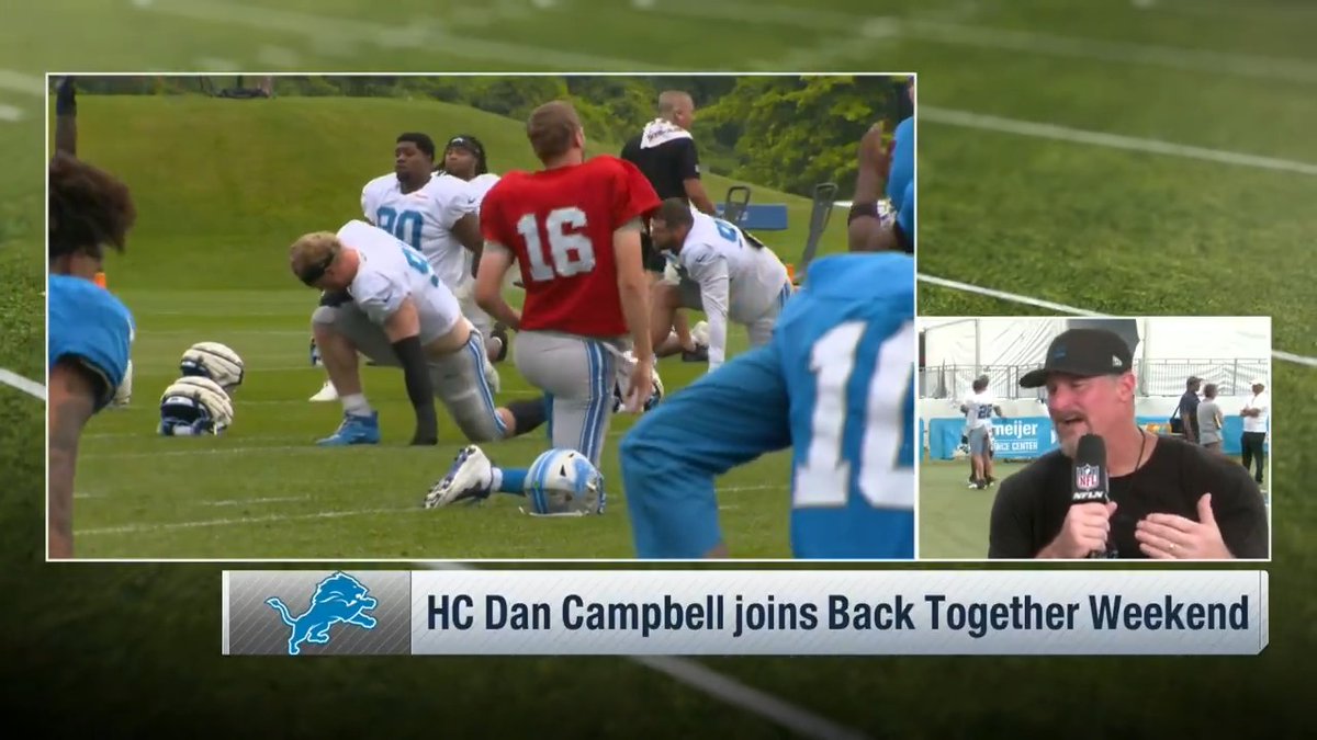.Detroit Lions HC Dan Campbell says that WR Jameson Williams is "leading the young guys now" and "his route development is so much better." Back Together Weekend – July 26-27 on @NFLNetwork Stream on NFL+