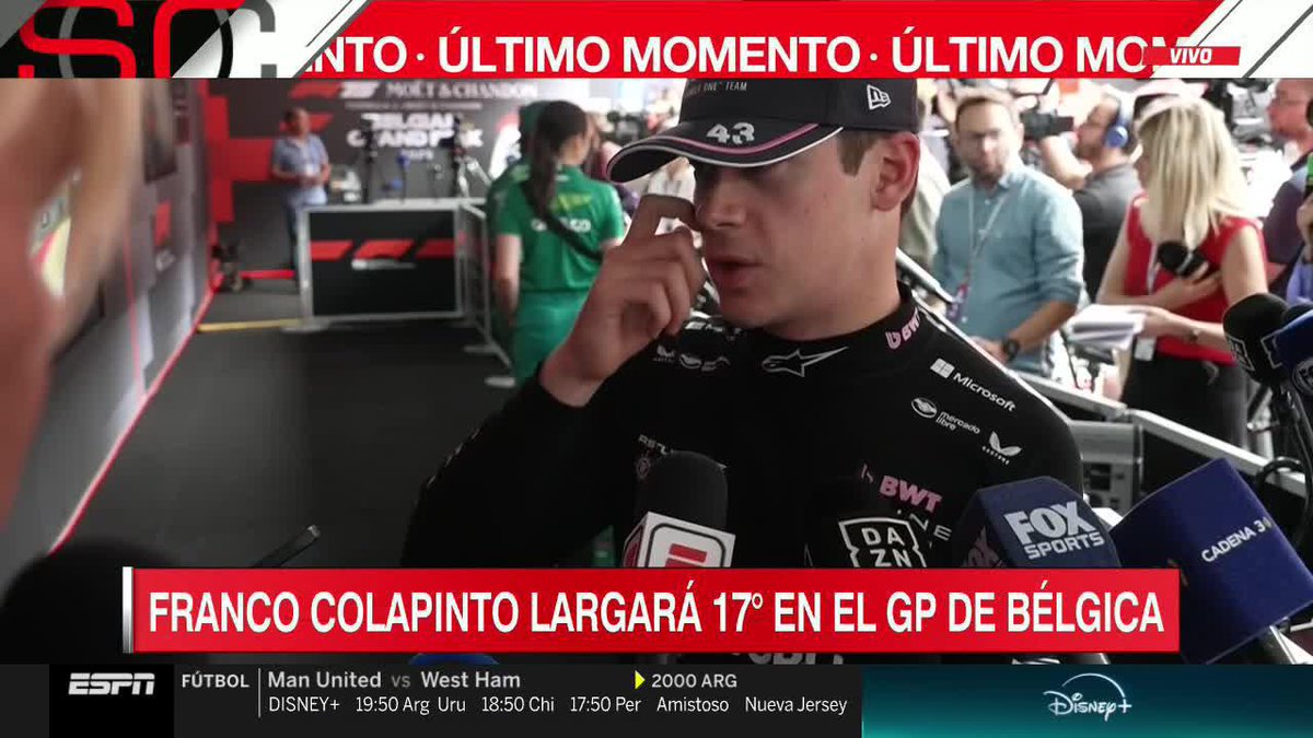 Q bueno q franco ve lo mismo q yo desde casa, fue una BUENA QUALY! Bien Franco Colapinto seguimos progresando!