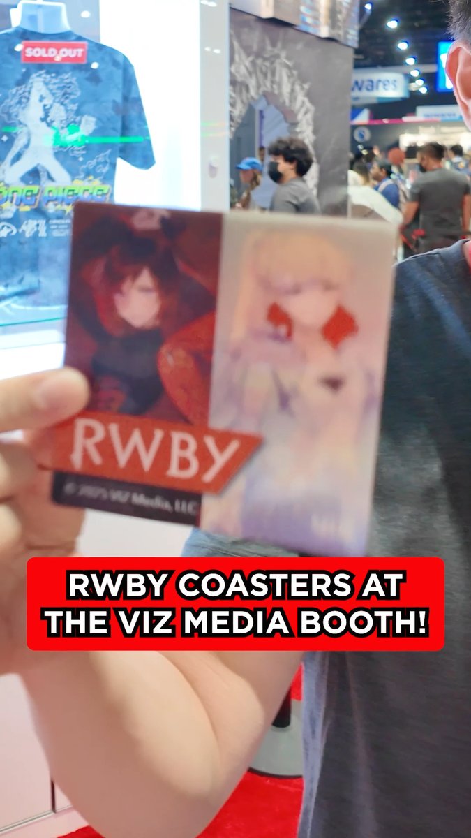 Helping out thirsty RWBY fans at SDCC with @calebxswag