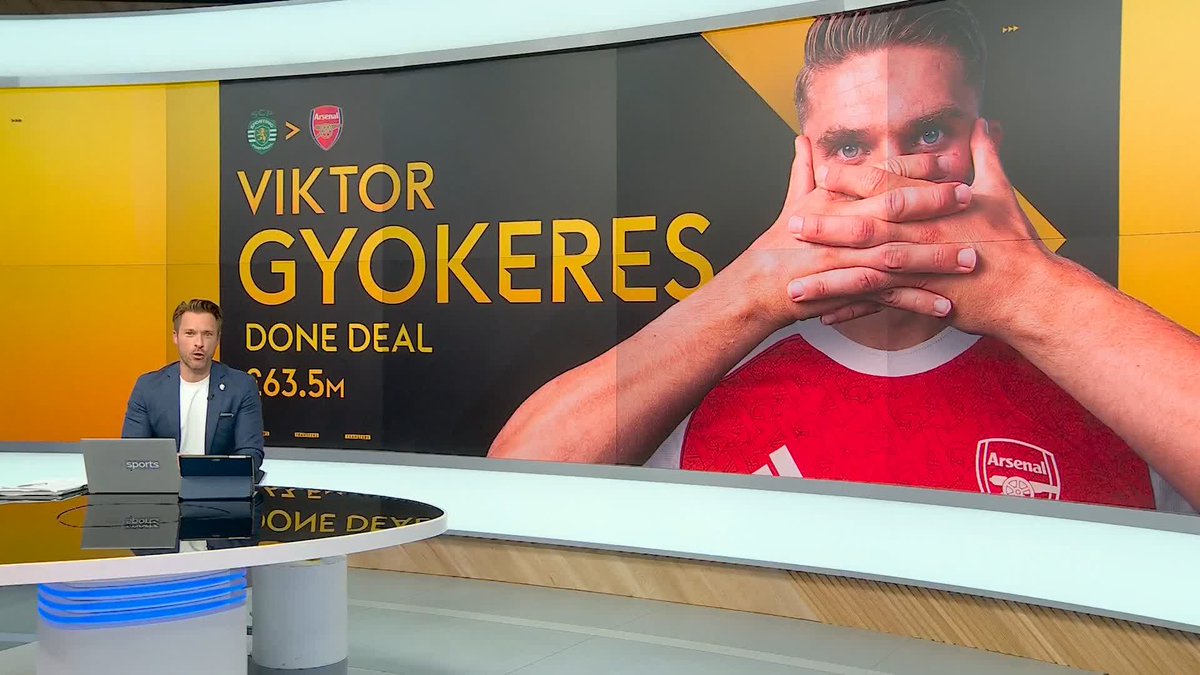 BREAKING: Arsenal sign Viktor Gyokeres from Sporting for £55.1m plus £8.7m in add-ons 🚨🔴