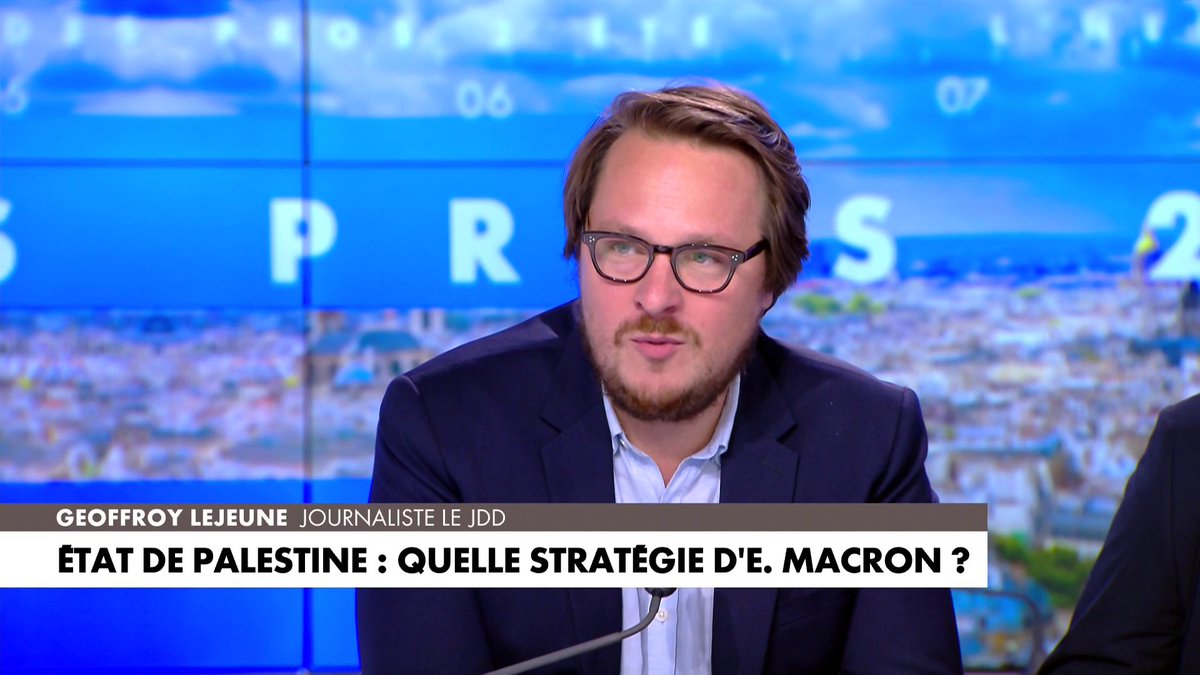 Geoffroy Lejeune à propos de la Palestine : «Je n'ai pas le souvenir de faits divers de hordes de jeunes Juifs radicalisés qui allaient dans les banlieues faire des expéditions vengeresses» dans #HDPros2Ete