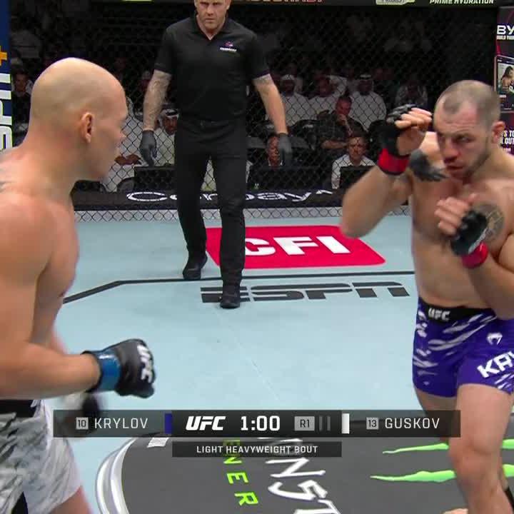 THIS RIGHT HAND WAS CLEAN FROM BOGDAN GUSKOV 👊 #UFCAbuDhabi is live NOW on ABC News and ESPN+ 📺